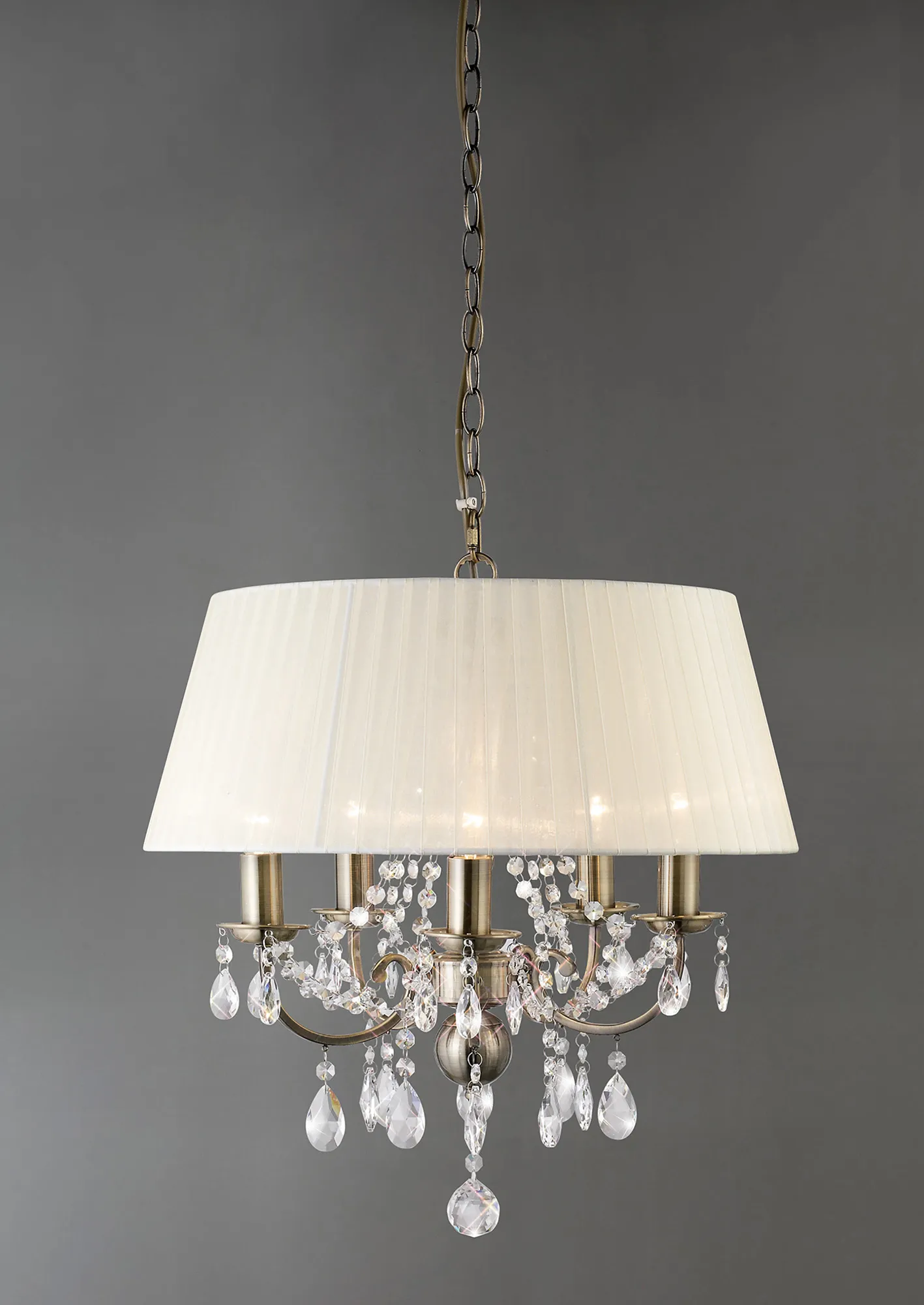 IL30048  Olivia Crystal Pendant 5 Light